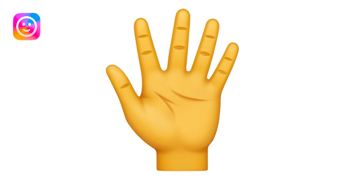 peux-tu retirer plier le pouce dans cet emoji la stp : 🖖 emoji | AI ...