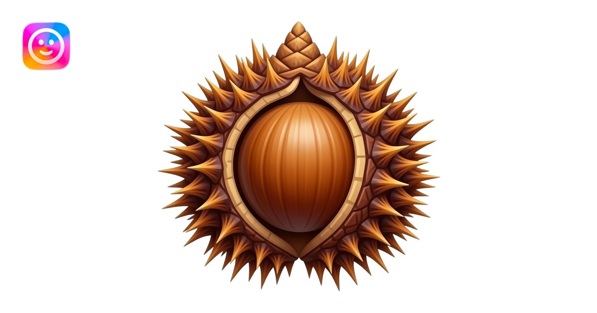 chestnut burr emoji | AI Emoji Generator