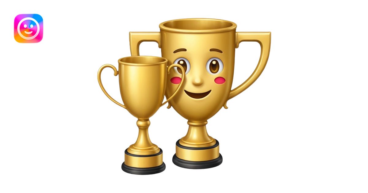 EMOJI WITH WIN CUP emoji | AI Emoji Generator