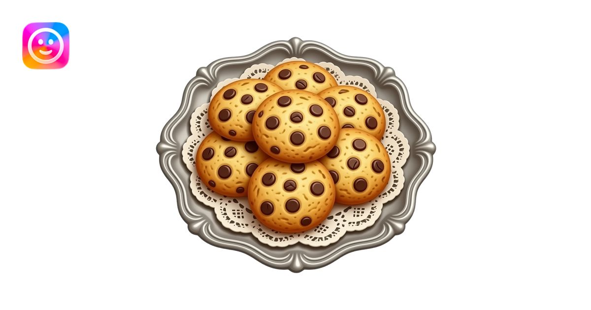Ultra-realistic golden-brown cookies, freshly baked flaky texture ...