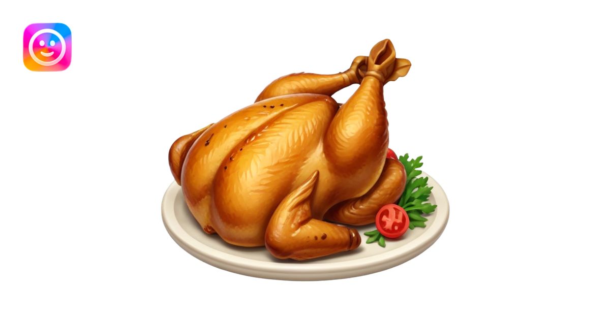 baked chicken emoji | AI Emoji Generator