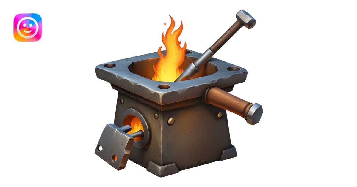 A blacksmith forge emoji | AI Emoji Generator