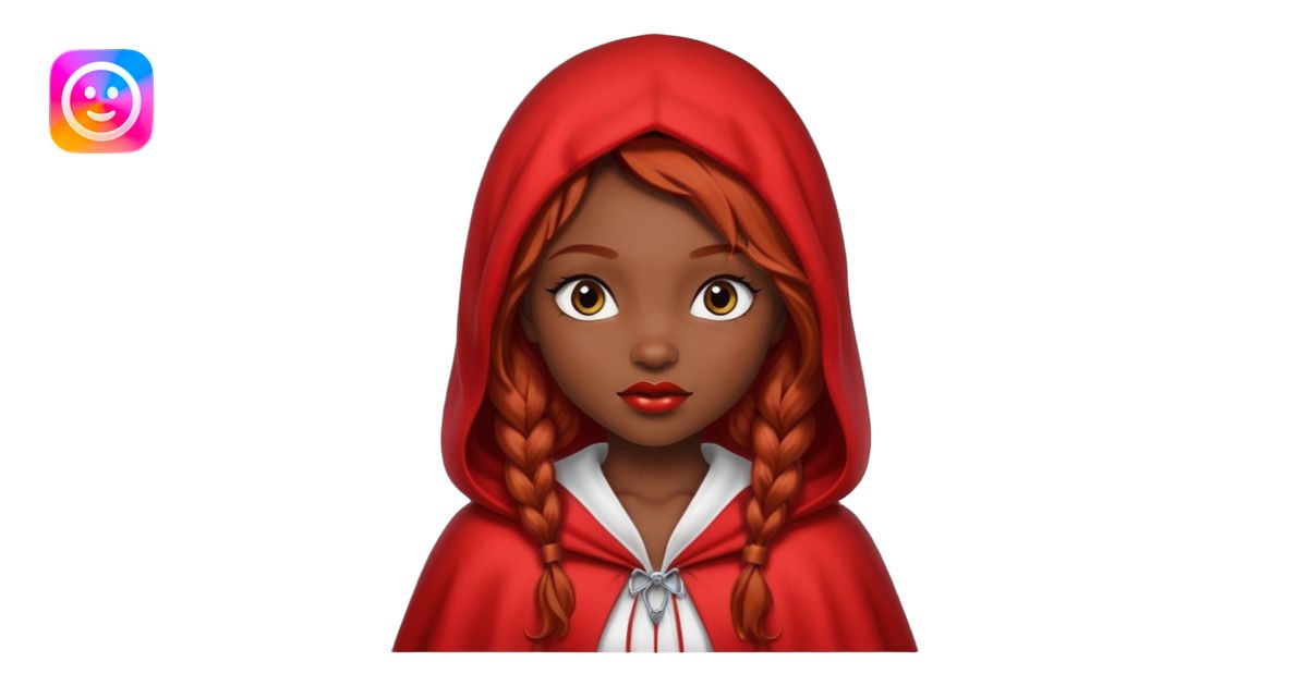 Little red riding hood African American with black with straight long ...