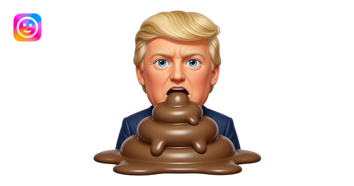 adolf trump eatin gpoop emoji | AI Emoji Generator