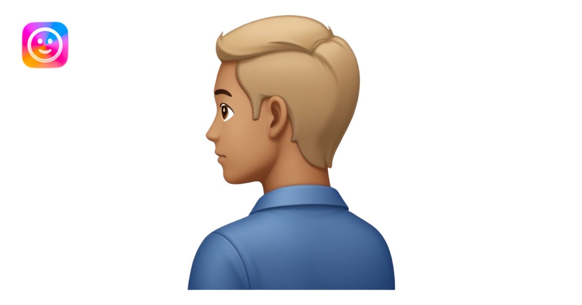 Person looking back emoji | AI Emoji Generator