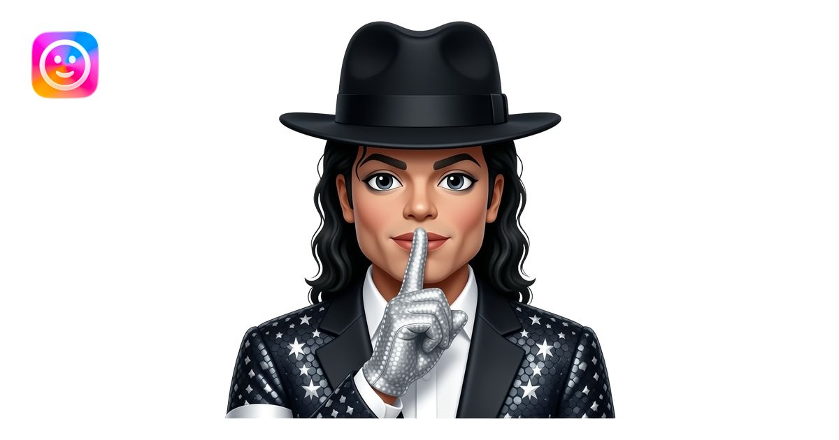 Create Michael Jackson with his iconic hat and sparkling glove as a ...