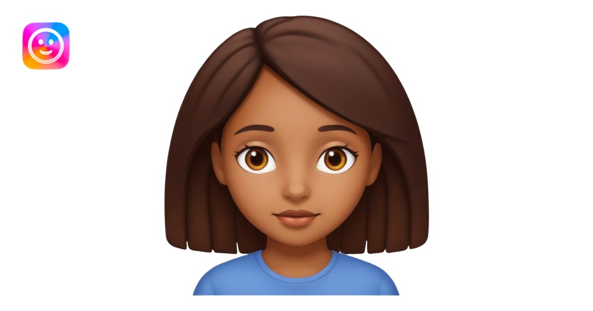 Brown girl aesthetic emoji | AI Emoji Generator