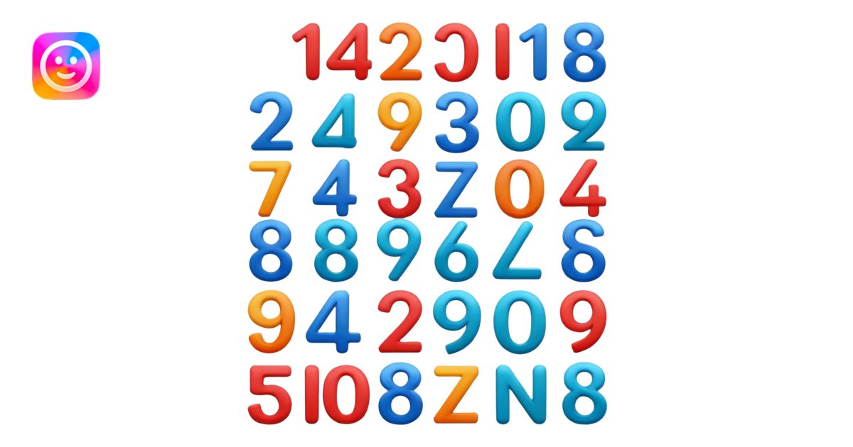 Numbers emoji | AI Emoji Generator