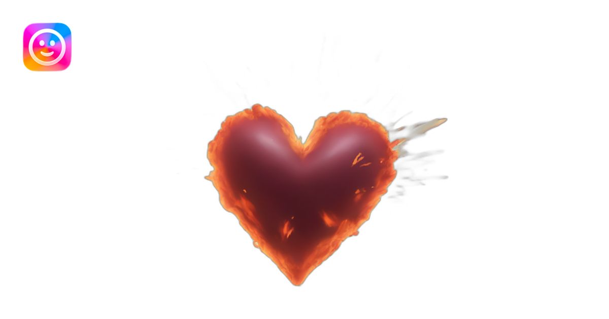 Explosion in my heart emoji | AI Emoji Generator