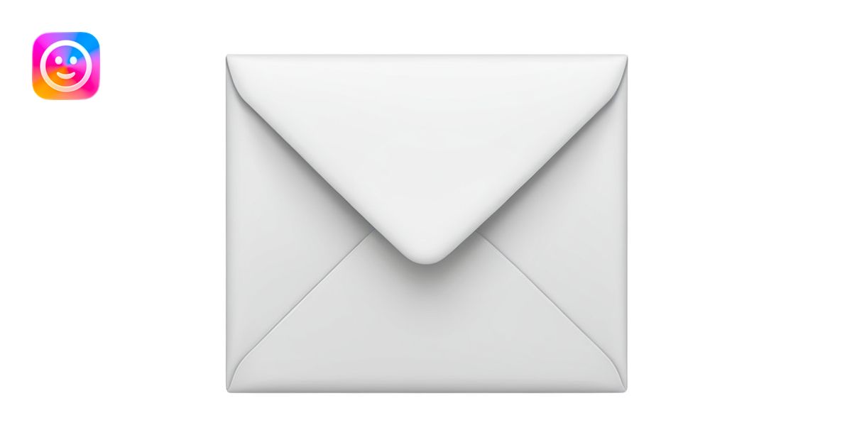 a minimalist email envelop, sleak emoji | AI Emoji Generator