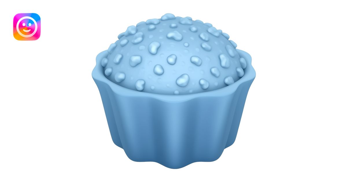 blue-colored food emoji | AI Emoji Generator