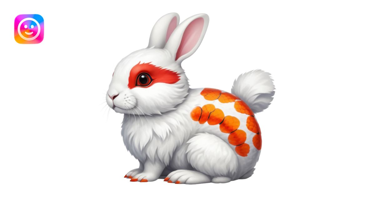Asian Painted Fluffy Realistic Dwarf-Hotot-Rabbit-Rock-Ptarmigan-Koi ...