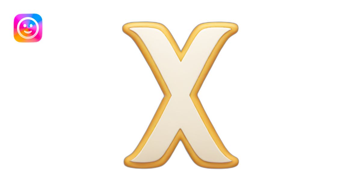 Letter X emoji | AI Emoji Generator