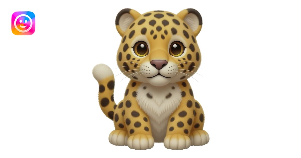 leopard stuffed animal emoji | AI Emoji Generator