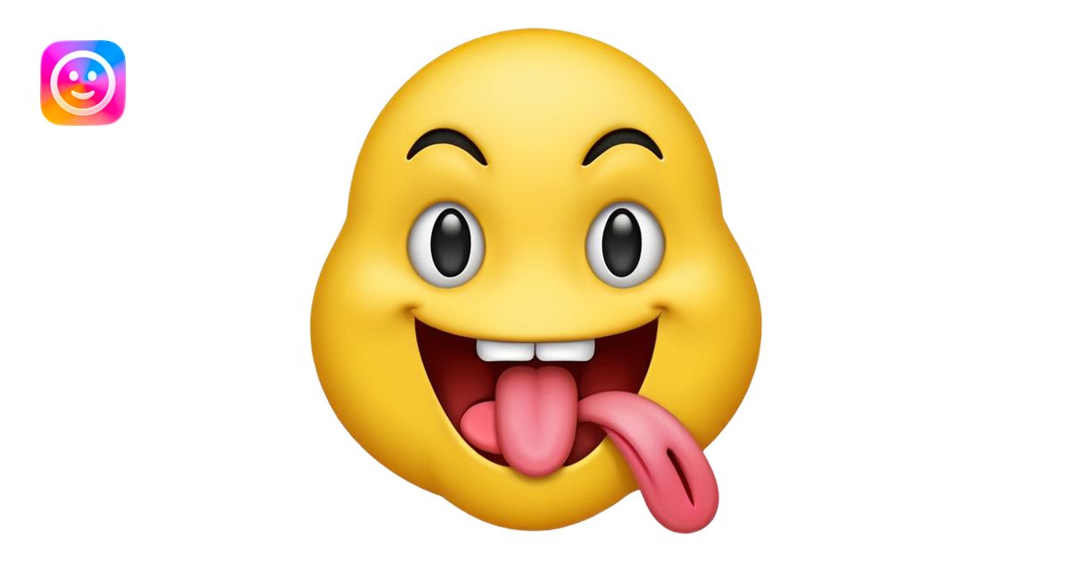 freaky emoji tongue out emoji | AI Emoji Generator