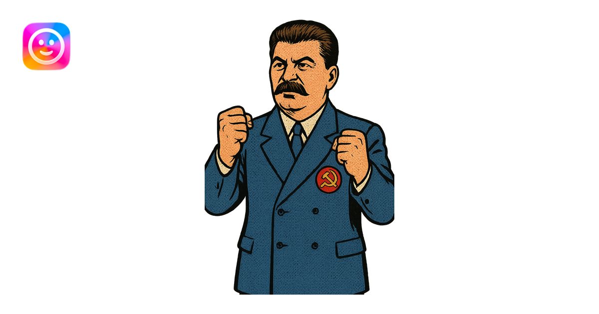 A full body image of a political leader who looks like Joseph Stalin ...