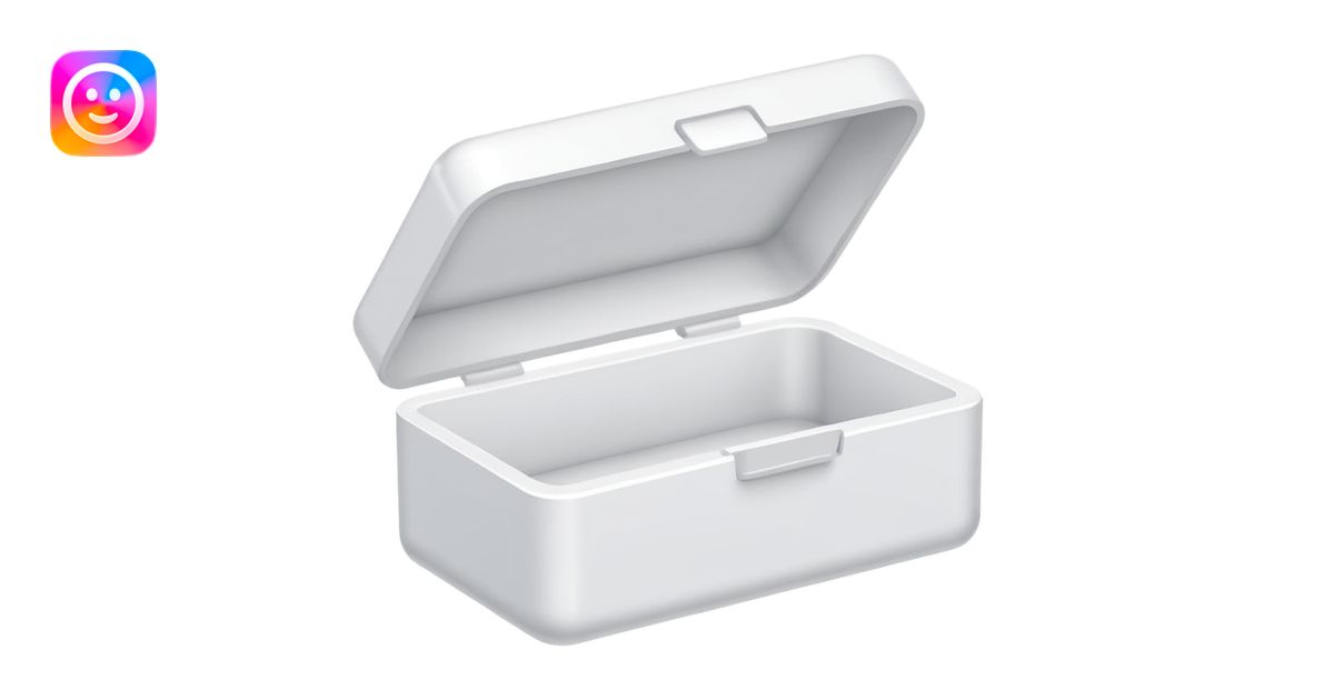 styrofoam empty minibox emoji | AI Emoji Generator