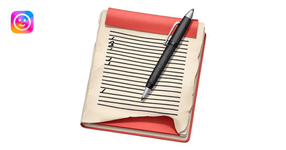 a paper manuscript that is a screenplay with a ballpoint pen emoji | AI ...