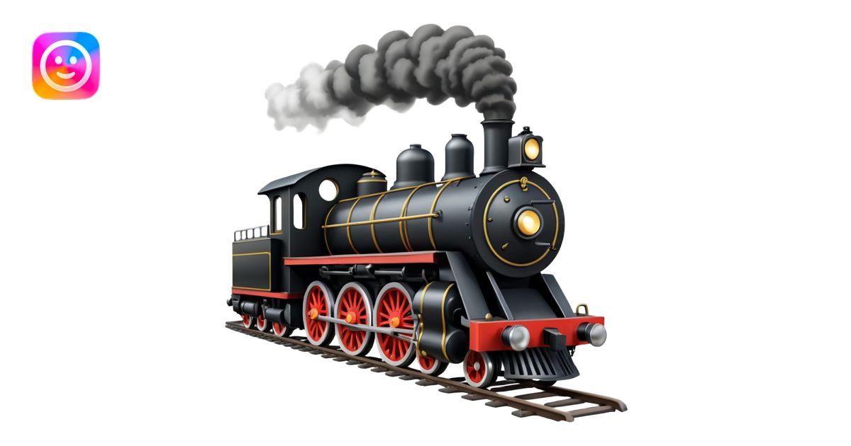 straight on view of an old-fashion steam train coming down the tracks ...