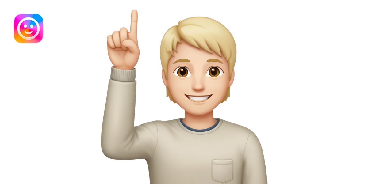 smiling face with one hand raised middle finger extended emoji | AI ...