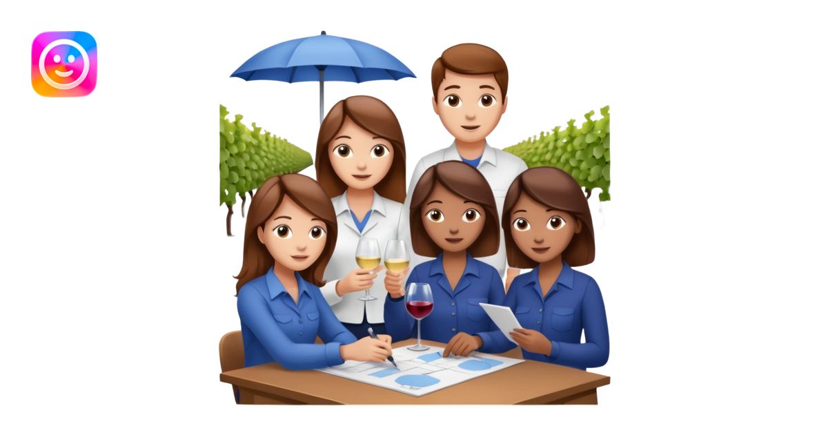 Make a photo of 5 project managers, specifically 3 girls with brown ...