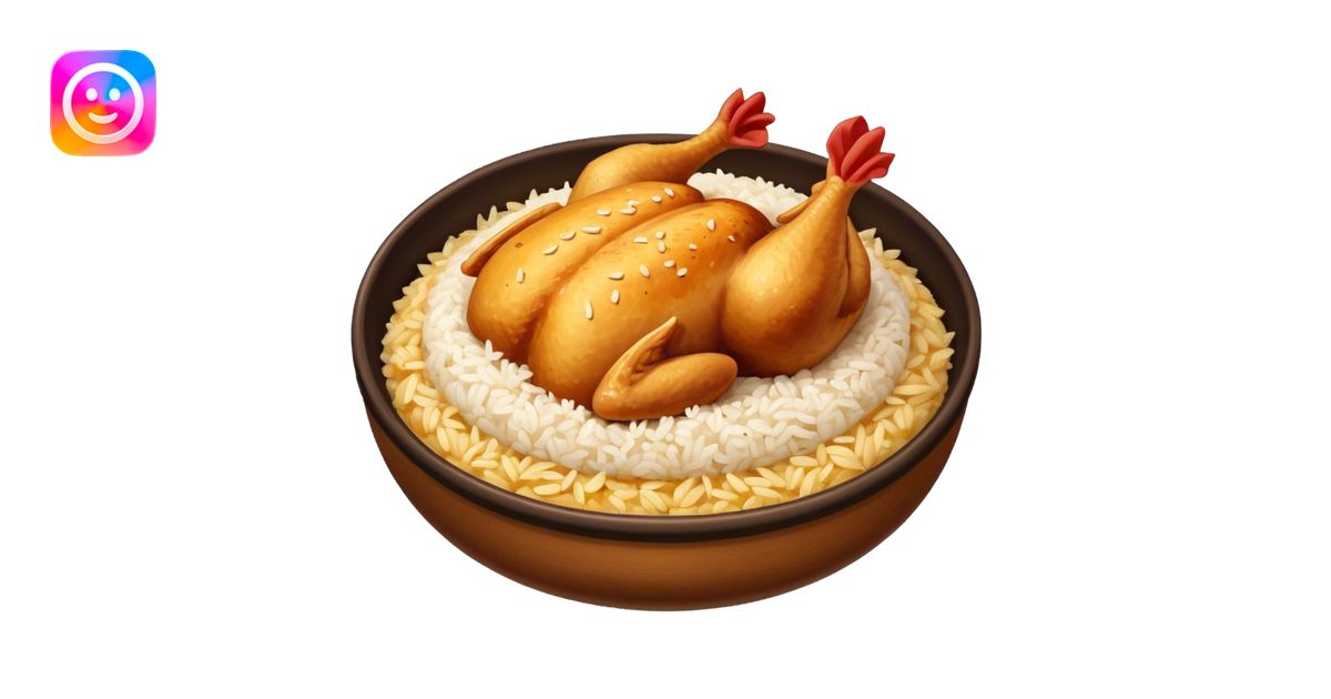 Chicken over rice emoji | AI Emoji Generator