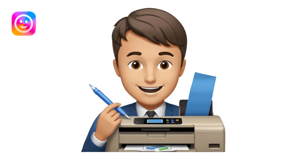 Charlie Kirk eating a printer emoji | AI Emoji Generator