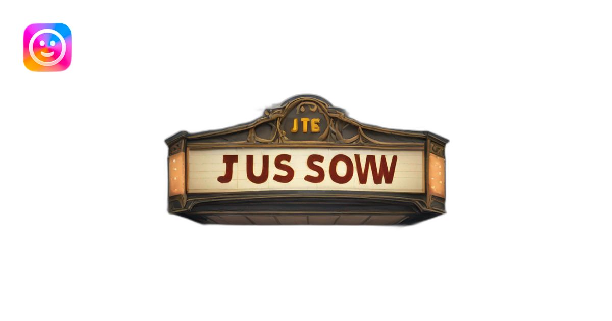 Theater sign with text « JBT’s Show » emoji | AI Emoji Generator