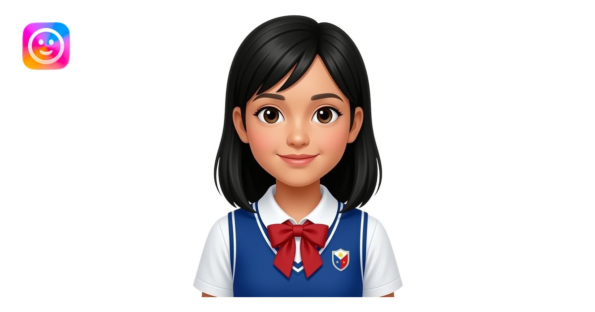 filipina schoolgirl emoji | AI Emoji Generator