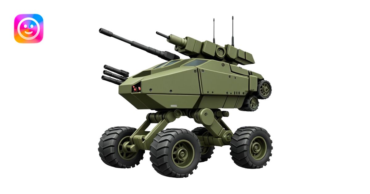 a roomy 4-wheel armored personnel stealth camouflage army massive mech ...