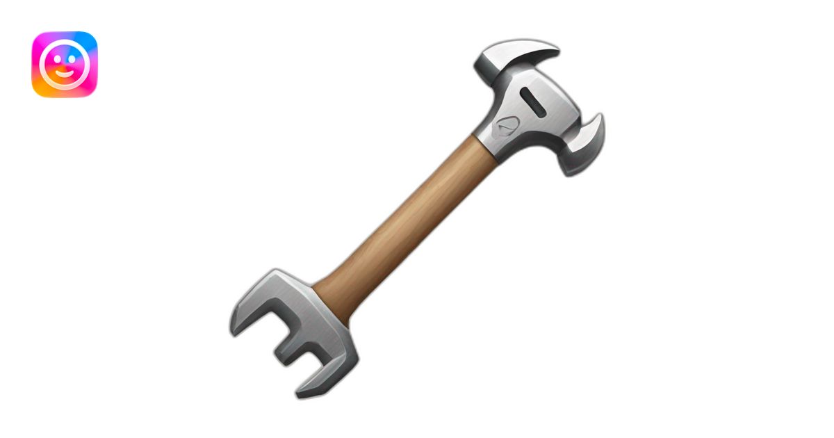 Hammer and wrench emoji | AI Emoji Generator