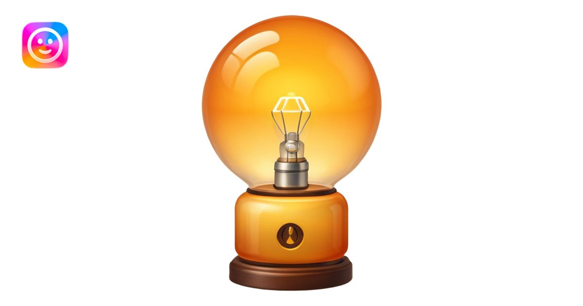 Lamp with warm glow emoji | AI Emoji Generator
