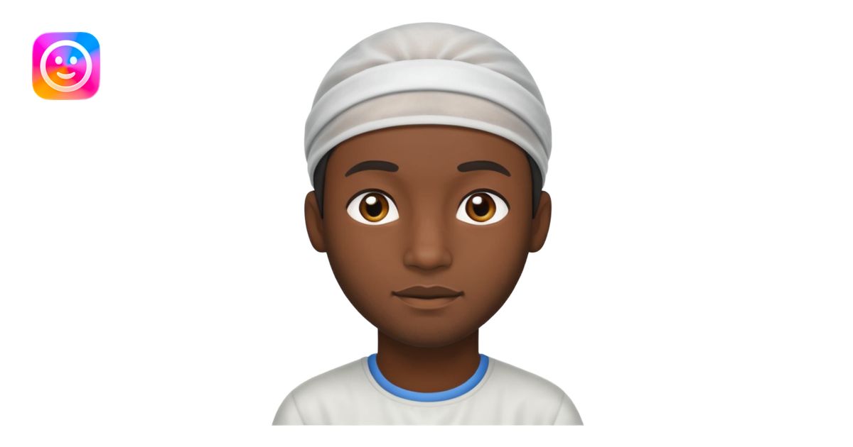 Black Guy Wearing A Hairnet Emoji AI Emoji Generator