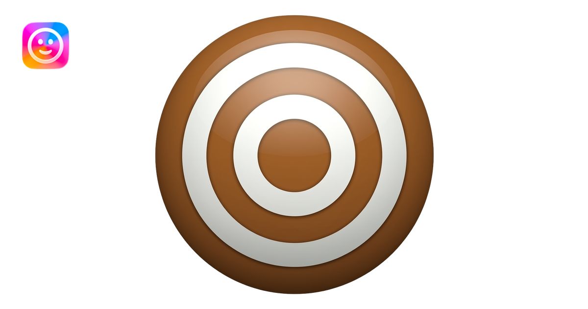 Target marrom emoji | AI Emoji Generator