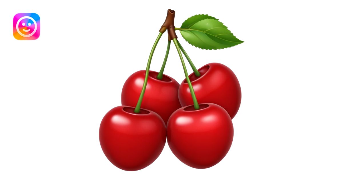 cherries emoji | AI Emoji Generator