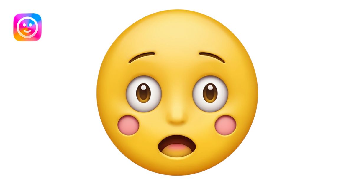 simple yellow circle face emoji, and that slightly surprised emoji | AI ...