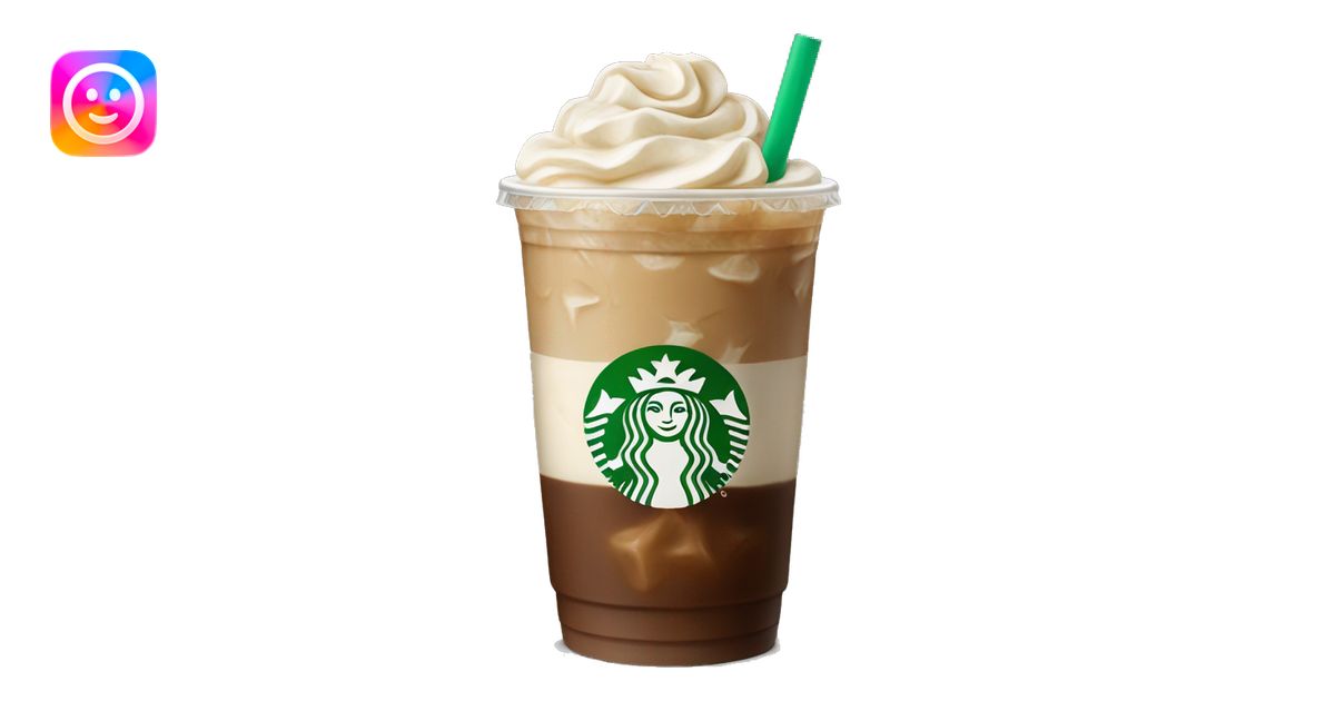 starbucks vanilla iced coffee emoji | AI Emoji Generator