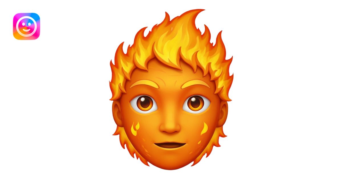 ohm fire face id emoji | AI Emoji Generator