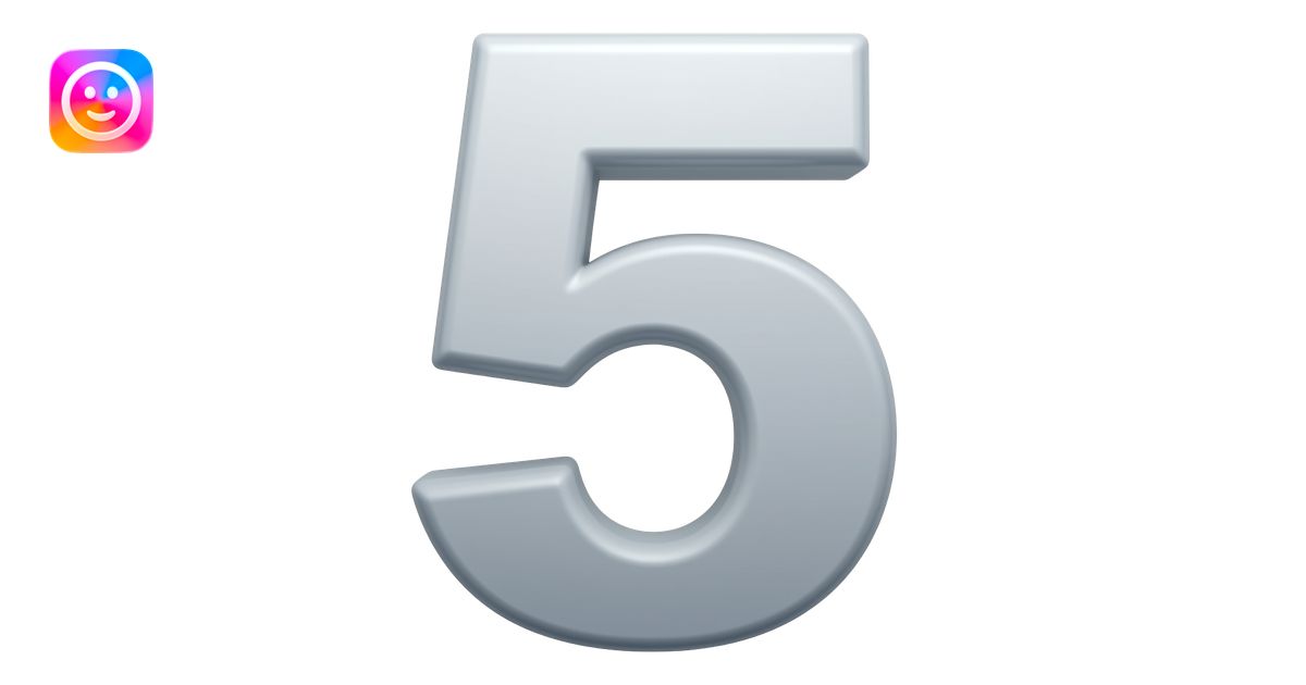number 5 emoji | AI Emoji Generator