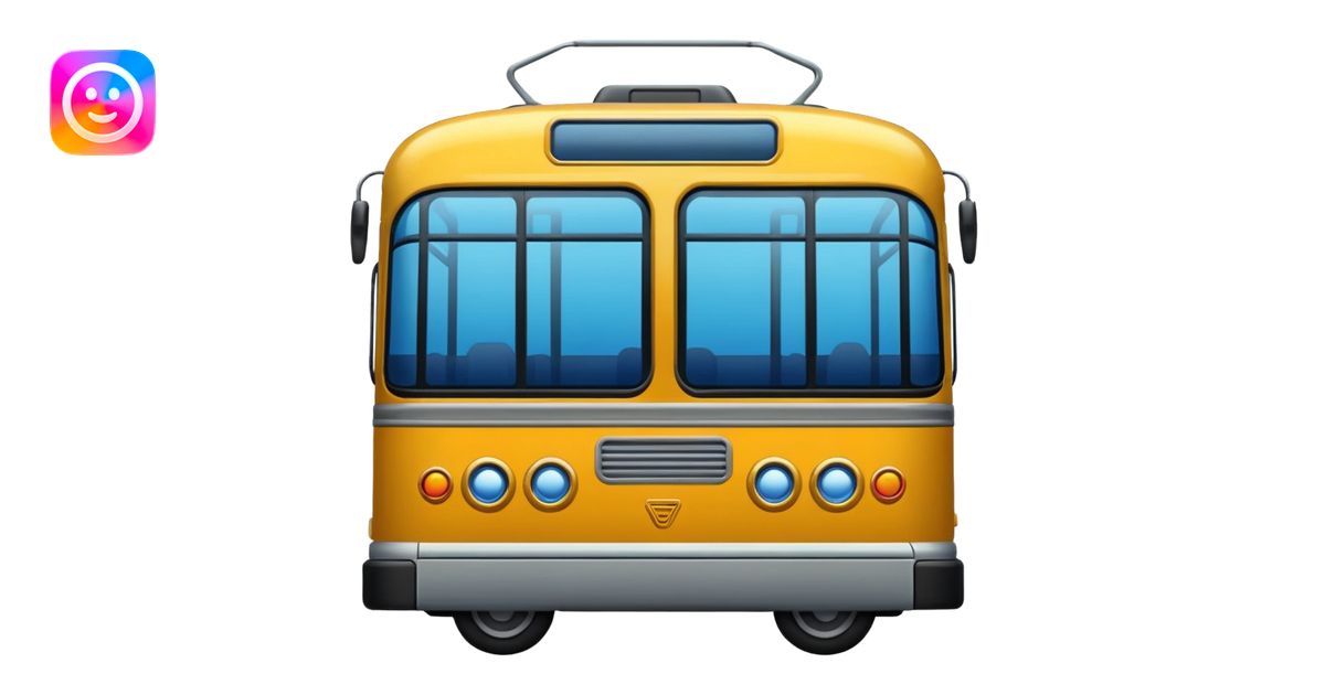 full-face bus and tram emoji | AI Emoji Generator