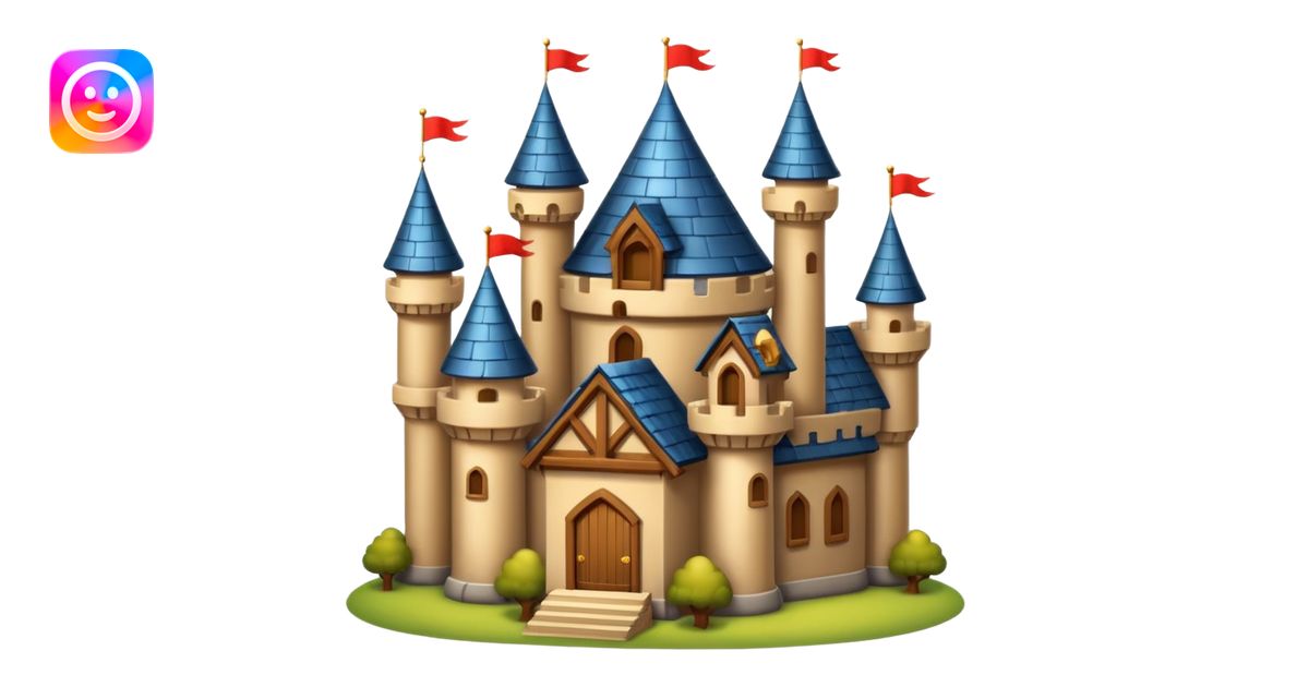 big wood castle house emoji | AI Emoji Generator