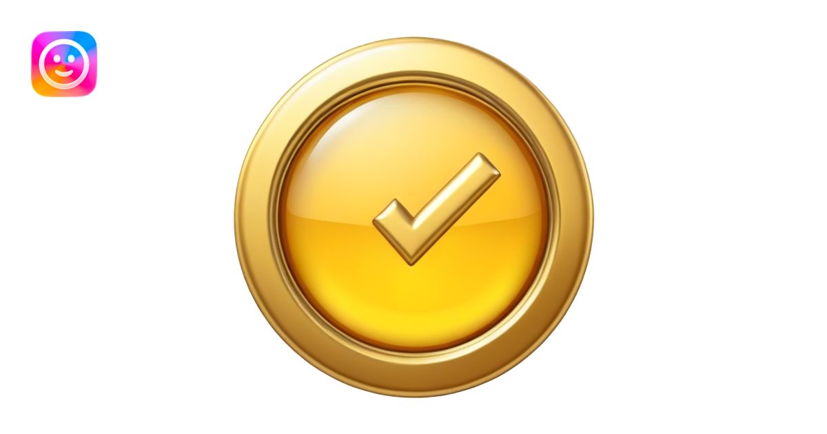 A emoji of a Roblox verification badge emoji | AI Emoji Generator