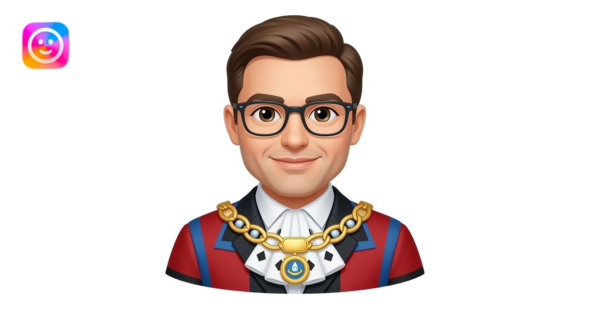 Je voudrai un emoji avec une echarpe de maire emoji | AI Emoji Generator