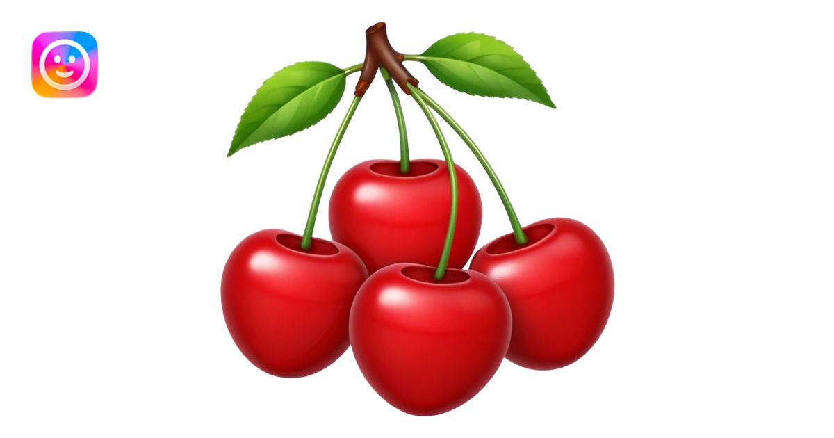 cherries emoji | AI Emoji Generator