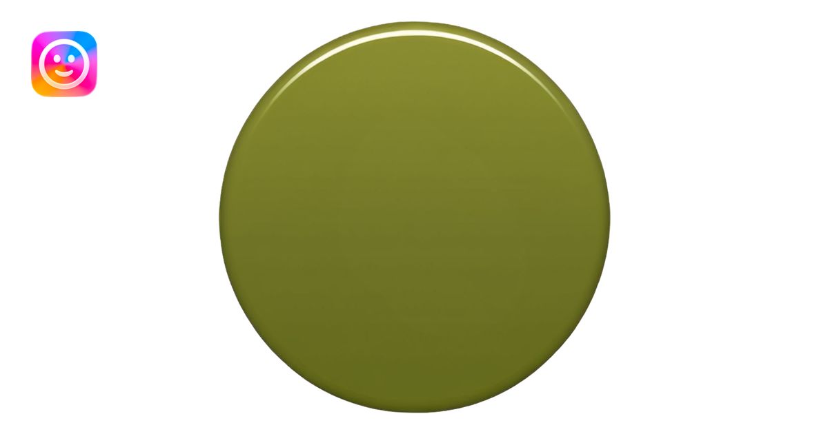 aesthetic olive green emoji, simple, elegant, peaceful mood emoji | AI ...