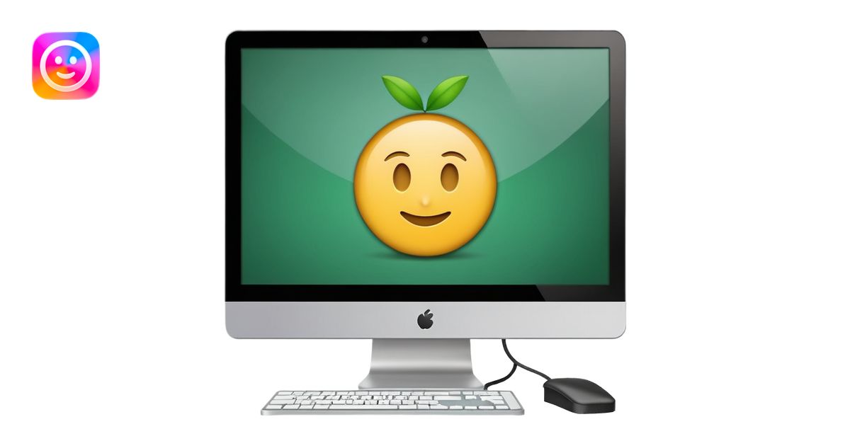 computer monitor showing a test check mark emoji | AI Emoji Generator