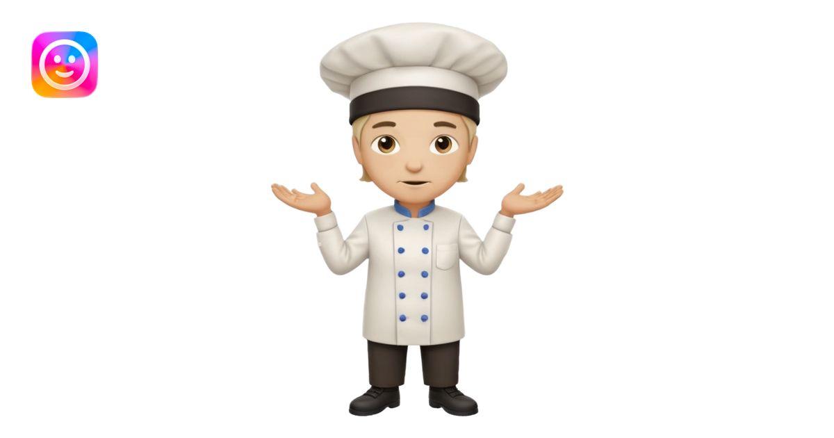 High resolution of realistic full body chef distorted , no extra hybrid ...