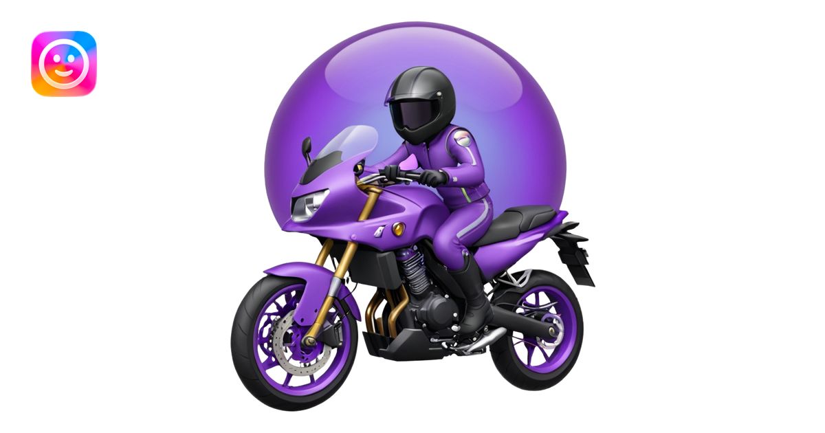 Créer un emoji copiable sur mon système iOS avec une moto mt07 noir ...