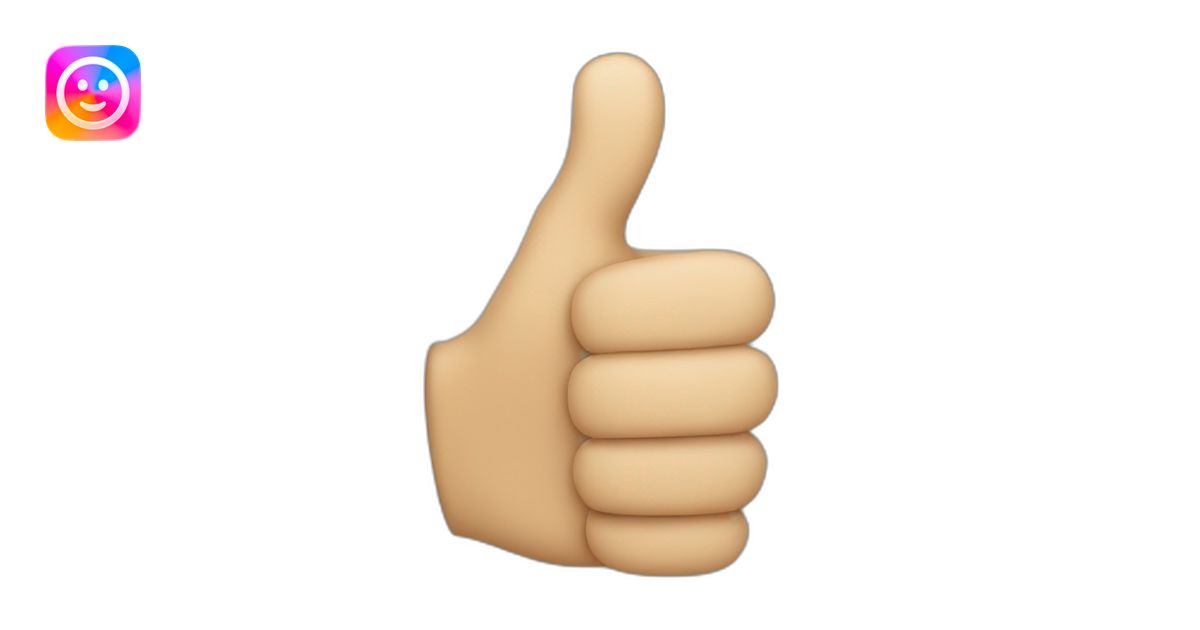tesak thumbs up sign. The tip of the thumb is bent towards the fingers ...