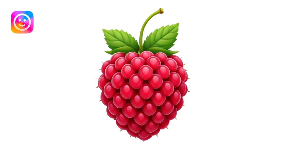 raspberry fruit emoji | AI Emoji Generator